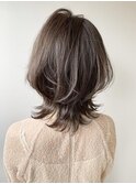 ひし形ネオウルフ×ハイライトボブウルフ　ウルフカット