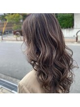 ハイライト×マロンベージュ♪【吹田/千里山/関大前/バレイヤージュ/髪質改善/学割U24/ハイライト】