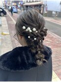 【KON】結婚式お呼ばれヘアセット/あみおろし