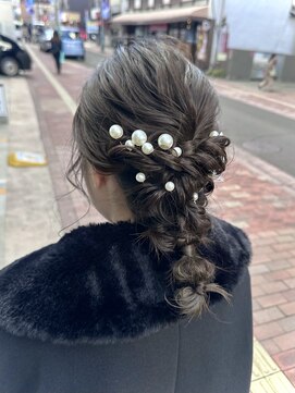 ヘアーメイクオズ(hair make O/S) 【KON】結婚式お呼ばれヘアセット/あみおろし