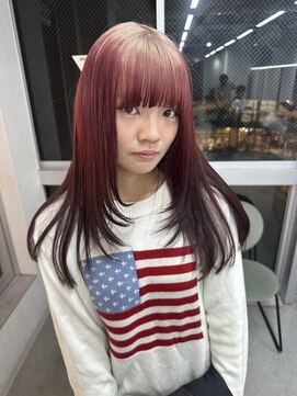 ジルバイジゼル(JILL by GiseL) ミルクティー×レッド