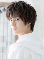 モッズヘア メン 新所沢店(mod's hair men)&nbsp;20代30代決まるハイトーンカラーくせ毛風メンズショートc新所沢