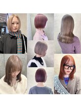 【stylist：谷口美咲 －@_____tnmi－】柔らかく肌馴染みのいいカラーとシンプルでお洒落なボブ