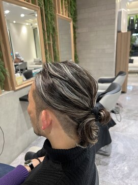 イメージア 町田店(IMAGE A) シルバーアッシュハイライトメンズマンバン@30代40代50代60代