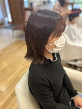 エルパティオ(EL PATIO) 切りっぱなしボブ×インナーカラー