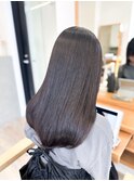 【レディース★大名】透明感カラー×髪質改善ストレート×艶髪