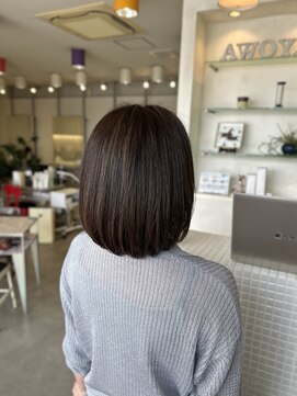 ヘアーネイルコレクション アオヤ(h/n collection AWOYA) 丸みボブ　/弥富/AWOYA