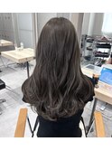 レイヤー/ブリーチなしW/グレージュ/質感再整トリートメント