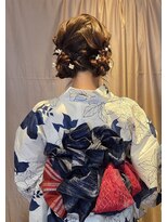 ヘアーメイクサロン ソエル(Sowelu) 浴衣ヘア　ツインお団子
