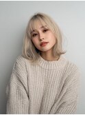 透け感ベージュ[伊丹駅/髪質改善/白髪染め]