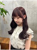 ピンクラベンダー/小顔顔まわりカット