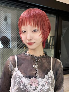 アルバム 新宿(ALBUM SHINJUKU) 前髪カット顔周りレイヤーショートダブルカラー_F21213