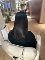 クセレス 梅田堂島店(KUSELESS)&nbsp;髪質改善トリートメント/セミロング/ツヤ髪/艶髪/黒髪ストレート