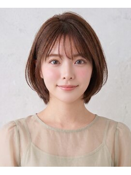 ヘアーズ ベリー あびこ店(hairs BERRY) 大人可愛い丸みボブ×髪質改善トリートメント×艶感白髪ぼかし