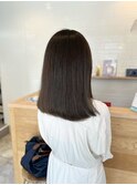 透明感グレージュbob