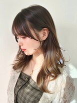 モナザスカイ 栄(MONA the SKY)&nbsp;【MONA】結べるレイヤー/顔周りカット/ミディアムレイヤー