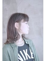 エトネ ヘアーサロン 仙台駅前(eTONe hair salon) 【eTONe】外ハネ 鎖骨ミディ インナーカラー