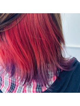 テクライズ 豊橋店(TECHRISE) ピンク×パープル×インナカラー×グラデーションカラー