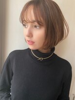 ショートバング 冬カラー BOB