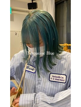 ベンジー 北上店(benji) いつもと違う自分に。。今人気のターコイズカラー！