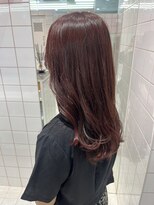 ロンドルーチェ 心斎橋(Lond luce)&nbsp;ダークアッシュ/ミディアムレイヤーカット［髪質改善/縮毛矯正］