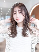 ハバナ 渋谷(HAVANA)&nbsp;20代30代大人可愛い斜めバンググレージュカラー/レイヤーカット