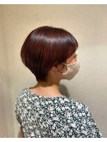 リコ エスト 上野店(lico est)&nbsp;愛され ワインレッド ショートヘア