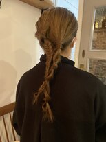 編みおろしアレンジ