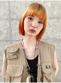 【loje】暖色ベージュと裾カラーオレンジstyle★