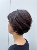 大人丸みショートボブ