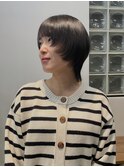 レイヤーショートウルフ/個性的コンパクトショート/ぱっつん前髪