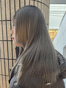 ダブ アオヤマ(DaB AOYAMA) 【ブリーチ2回】メタリックグレージュ