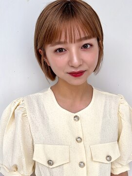 ラフ フロム ガーデン(Laf from GARDEN) ショートヘア/シアーカラー/ハイトーン/韓国風/切りっぱなし