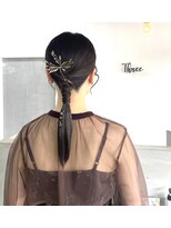 スリー(Three)&nbsp;(Three萩原/大分/miya】結婚式お呼ばれスタイル