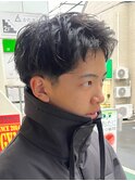 スパイキーショート アップバングショート メンズカット 短髪