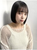 花田/ボブ/切りっぱなしボブ/イメチェン/前髪/下北沢/顔周り