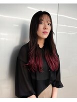 ノード(NODO)&nbsp;ロングのレッドグラデーション