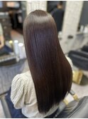 20代30代40代シースルーバングヘア×ショコラアッシュ