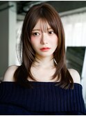 ☆レイヤーカット毛先ワンカールくせ毛風カール薄めバングデジパ
