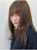 モカブラウン髪質改善カラーカットトリートメント5/池袋駅