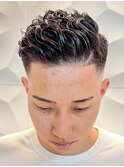 ビジネスパーマ/バーバースタイル/フェード/極道パーマ