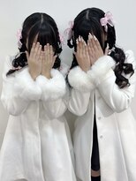 渋谷ヘアメ　犬耳ヘア　アイドルヘア