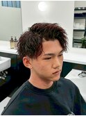 一宮人気スパイラルパーマ×アップバング10代20代学生モテ髪