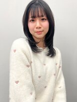 ラウンジ モリオ イケブクロ(Lounge MORIO Ikebukuro) 【morio】ミディアムレイヤー　黒髪♪