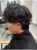 栃木メンズ波巻きスパイラルパーマシャドウパーマツイストパーマ