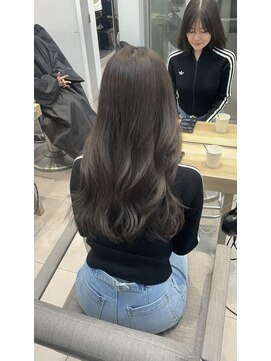 深透けオリーブグレージュ×髪質改善