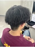 MEN’S HAIR/波巻きツイストスパイラル/リバースセンターパート