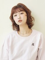 カナン 銀座(CANAAN)&nbsp;【韓国スタイル】ボブパーマ×オレンジブラウン