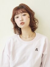 カナン 銀座(CANAAN) 【韓国スタイル】ボブパーマ×オレンジブラウン