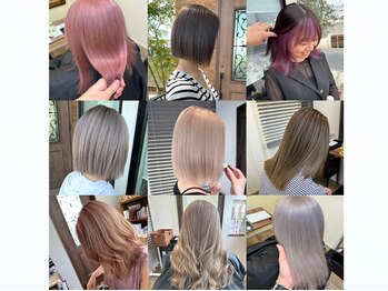 バンビーノ(Bambino)の写真/【南区内尾】ナチュラルなハイライトからぱきっとブリーチカラーまで全てお任せ♪ダメージレスに仕上げます